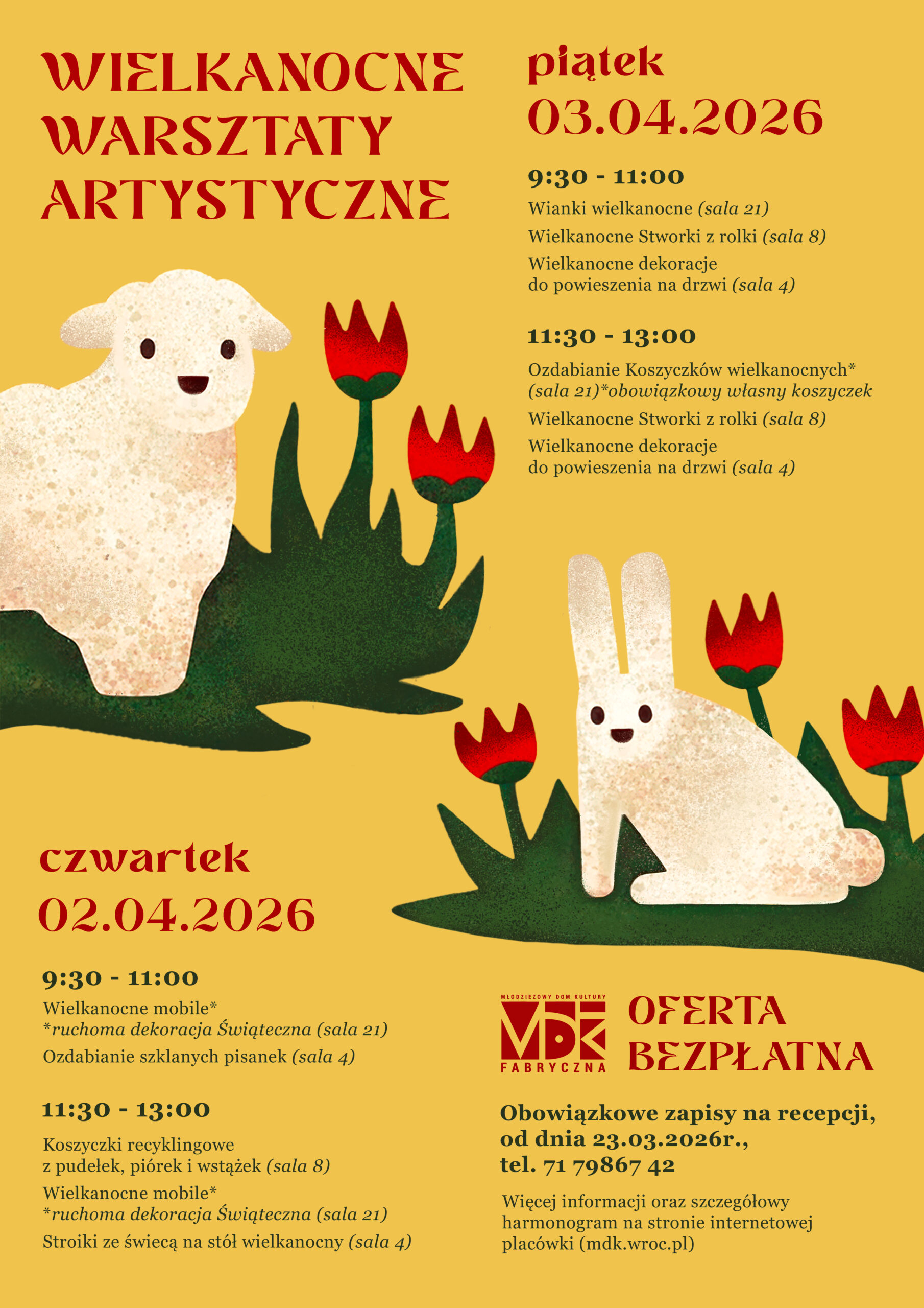 Wielkanocne Warsztaty Artystyczne — MDK Fabryczna