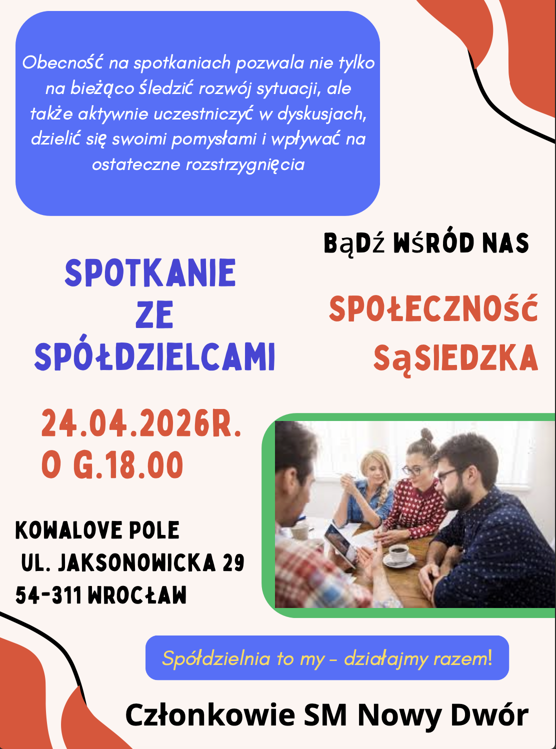 Spotkanie ze spółdzielcami — Kowalove Pole 24 kwietnia 2026